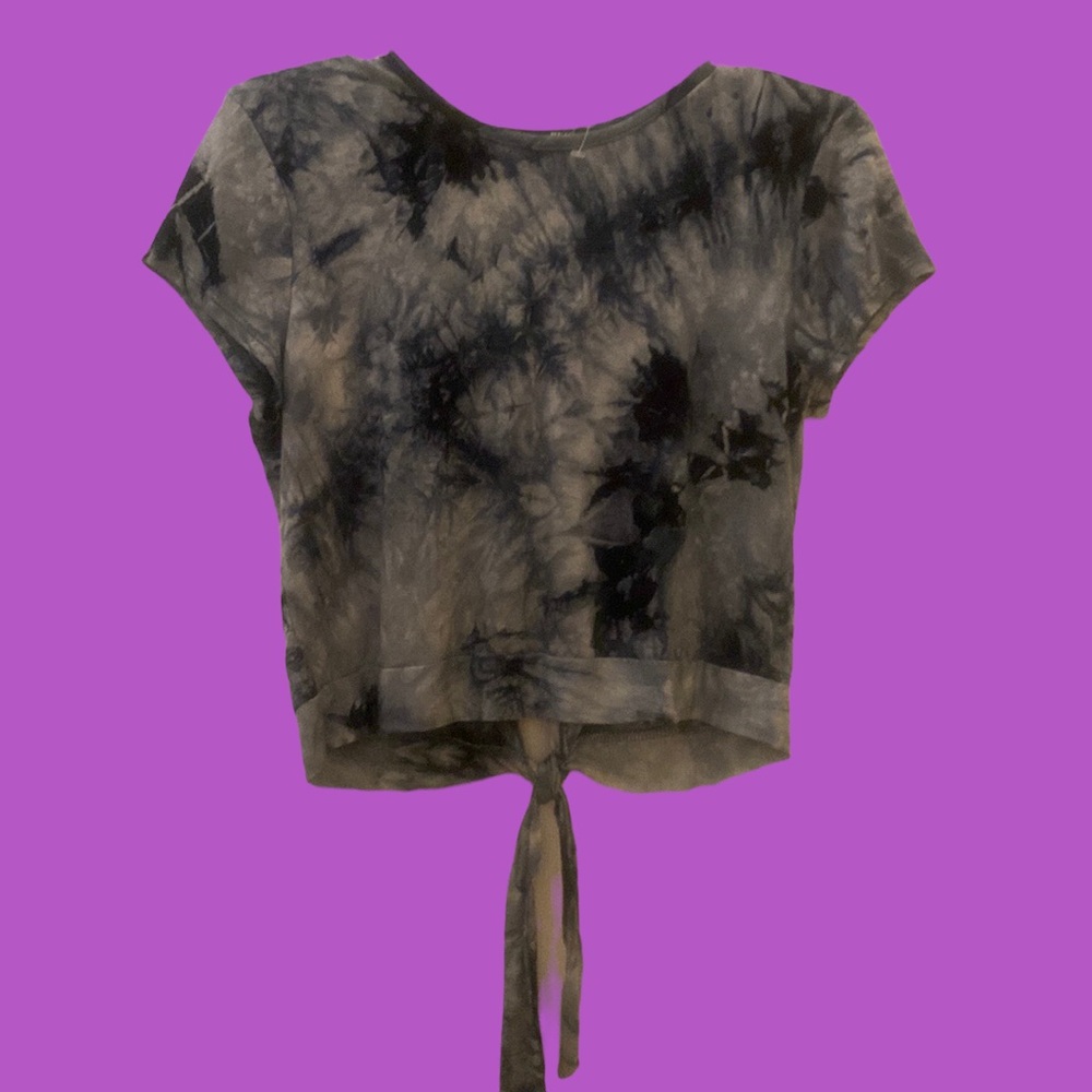 Open back tie dye crop top